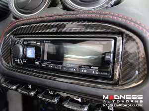 Alfa Romeo 4C Carbon Fiber Radio Cover Frame 